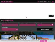 Tablet Screenshot of nussbaum-reisen.de